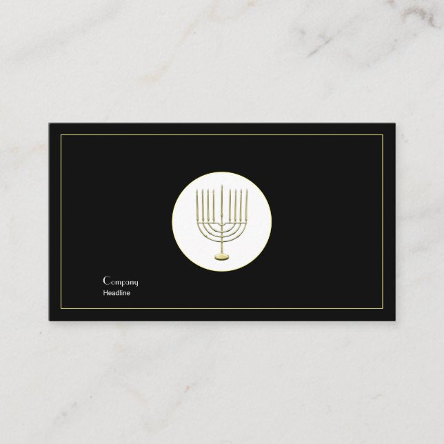 Cartão De Visita Menorah (Frente)