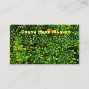 Cartão De Visita Mercado de Plantas Frescas