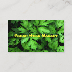 Cartão De Visita Mercado de Plantas Frescas