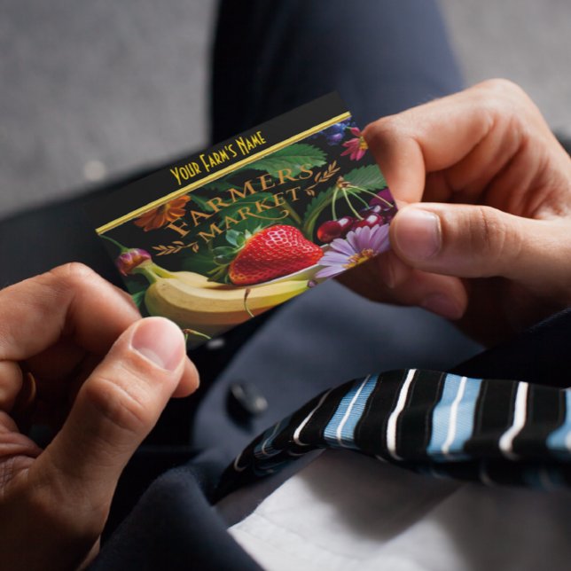 Cartão De Visita Mercado dos agricultores (A) (Criador carregado)