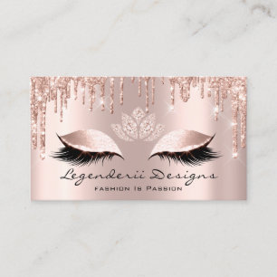 Cartão De Visita Mercedes Fashion Eyelash Lashes Gliteira Lotus