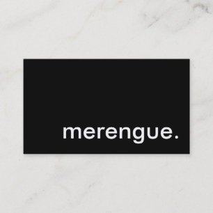 Cartão De Visita merengue.