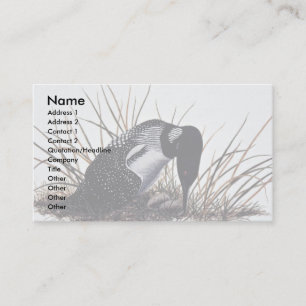 Cartão De Visita Mergulhão-do-norte comum