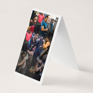 Cartão De Visita Mesa de itens impressos em suporte design