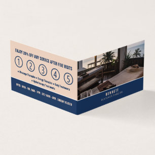 Cartão De Visita Mesas de massagem, terapeuta de massagem, lealdade