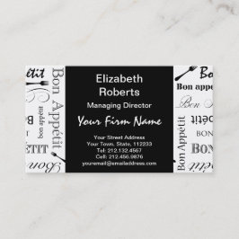 Cartão De Visita Mestre Chef Bon Apelido Comida