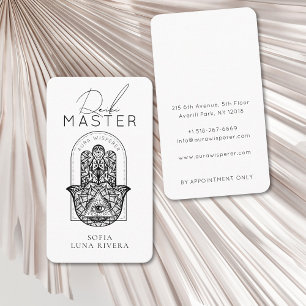 Cartão De Visita Mestre de Reiki Mão Hamsa Olho do Mal Terapeuta de