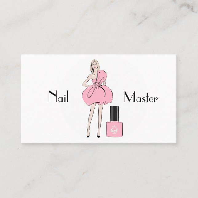 Cartão De Visita Mestre do prego (Frente)