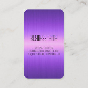 Cartão De Visita Metal de aço inoxidável violeta