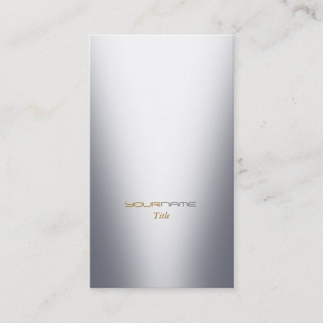 Cartão De Visita Metal de Groupon (Frente)