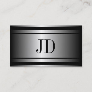 Cartão De Visita Metal de prata do arquiteto metálico