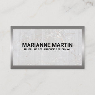 Cartão De Visita Metal e Marble