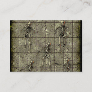 Cartão De Visita Metal oxidado com esqueletos
