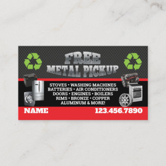 Cartão De Visita Metal Pick up Business Cards - English-Spanish