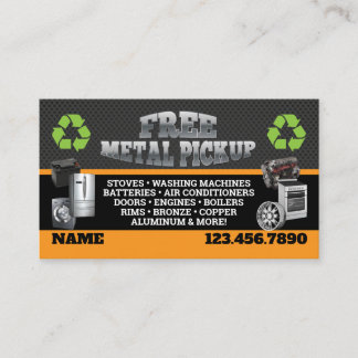 Cartão De Visita Metal Pick up Business Cards - English-Spanish
