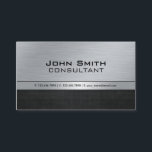 Cartão De Visita Metal preto de prata moderno e elegante<br><div class="desc">Cartão de visita personalizável de metal preto preto Elegante profissional Ideal para contabilistas,  corretores,  advogados,  agentes imobiliários,  advogados,  corretores e profissionais empresariais.</div>