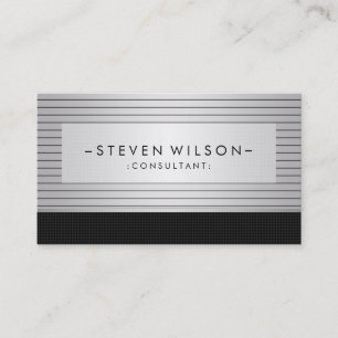 Cartão De Visita Metal Professional Moderno e Elegante Simples