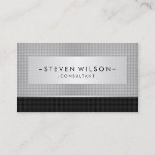 Cartão De Visita Metal Professional Moderno e Elegante Simples