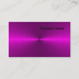 Cartão De Visita Metal rosa