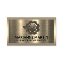 Metálico Dourado | Logotipo de construção