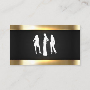 Cartão De Visita Metálico Dourado  Trim. de metal brilhante  Malha