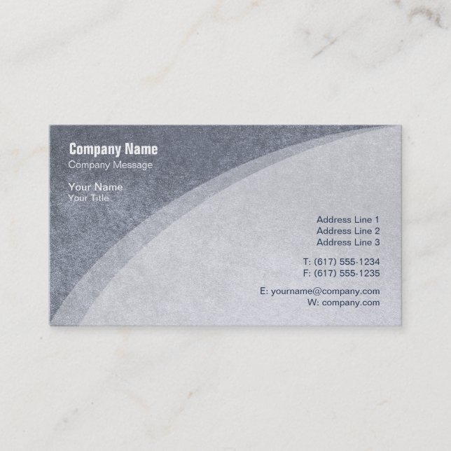 Cartão De Visita Metálico Elegante (Frente)