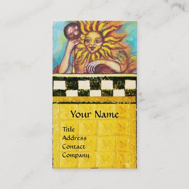 CARTÃO DE VISITA METAS DAS SOMBRAS PERDIDAS 19 / O SOL (Frente)