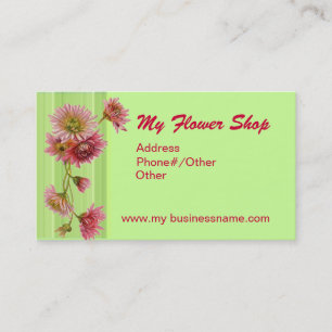 Cartão De Visita MEU FLORISTA por SHARON SHARPE