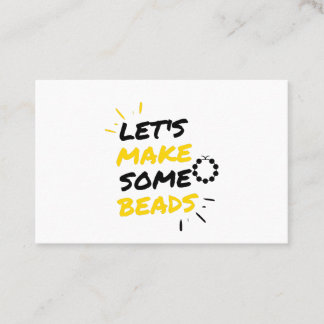 Cartão De Visita Miçangas