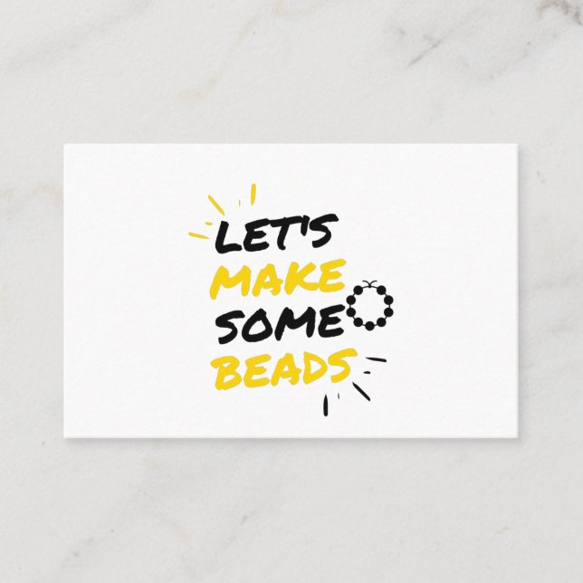 Cartão De Visita Miçangas (Frente)