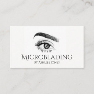 Cartão De Visita Microbata, sobrancelhas, tatuagem, maquiagem perma