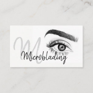 Cartão De Visita Microbata, sobrancelhas, tatuagem, maquiagem perma
