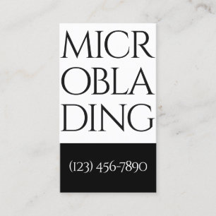 Cartão De Visita Microbexiga moderna, sobrancelhas, maquiagem perma