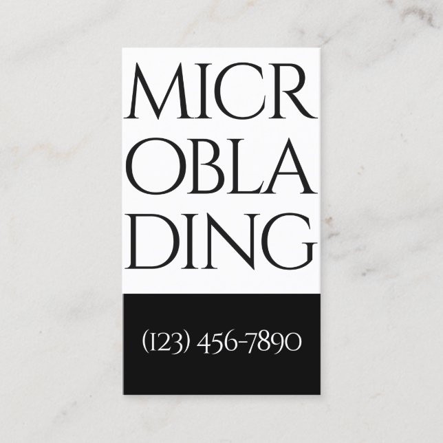 Cartão De Visita Microblading Moderna, Sobrancelhas, Maquiagem Perm (Frente)