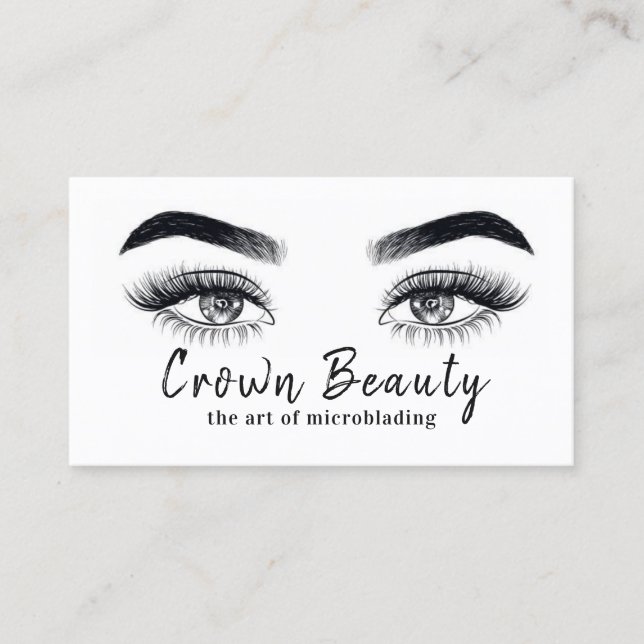 Cartão De Visita Microblading Moderno (Frente)
