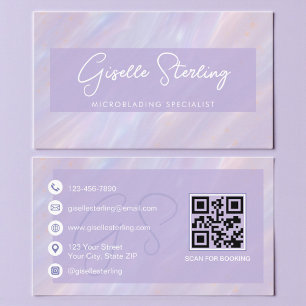 Cartão De Visita Microblading Profissional Holográfico