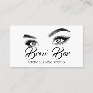 Cartão De Visita Microbordação Brows & Lashes, Extensões Eyelash