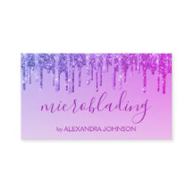 Microbulação de brilho roxo e brilho