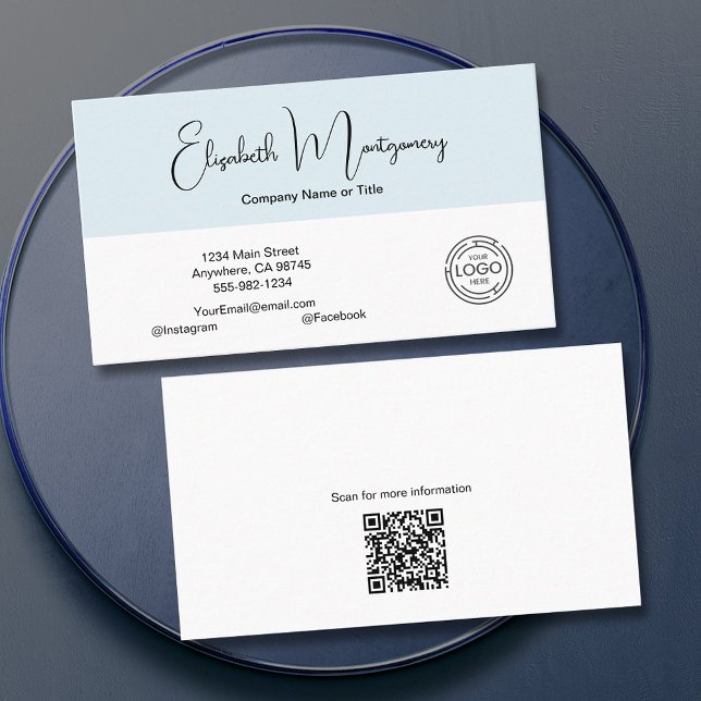 Cartão De Visita Mídia Social Moderna (Criador carregado)