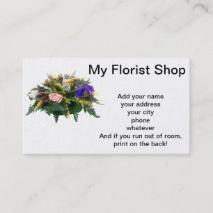 Cartão De Visita Minha loja de florista