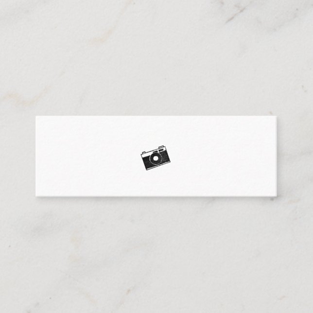 CARTÃO DE VISITA MINI ミニマムでシンプルな名刺　ビジネスカード　カメラ (Frente)