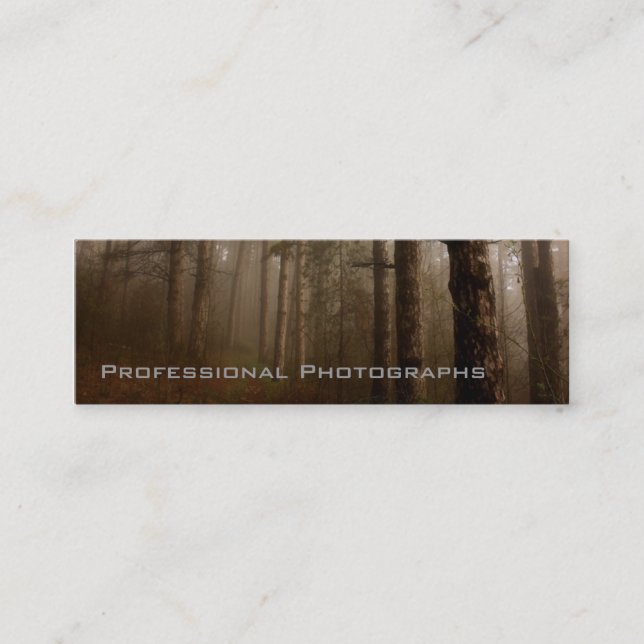 Cartão De Visita Mini A floresta (Frente)