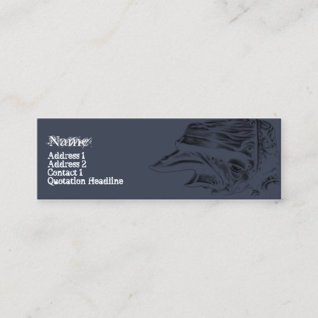 CARTÃO DE VISITA MINI A VERRUGA (Frente)