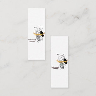Cartão De Visita Mini Abraçando Meu Eclipse Interior Arte de Linha Celes