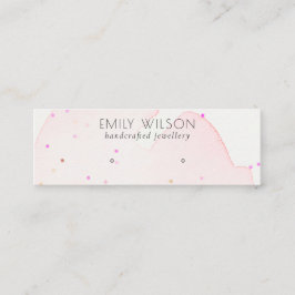 Cartão De Visita Mini Abstrato Blush Confetti Wash Stud Earring Display