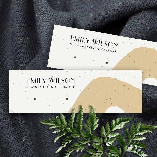 CARTÃO DE VISITA MINI ABSTRATO CERAMIC OCHRE YELLOW STUD EARRPLAY (Criador carregado)