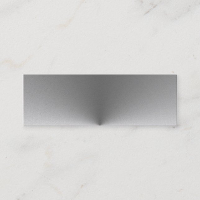 Cartão De Visita Mini aço circular largo (Frente)