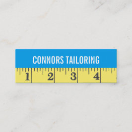 Cartão De Visita Mini Alcatrões medindo costura de fita