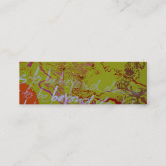 Cartão De Visita Mini "Além da dúvida "