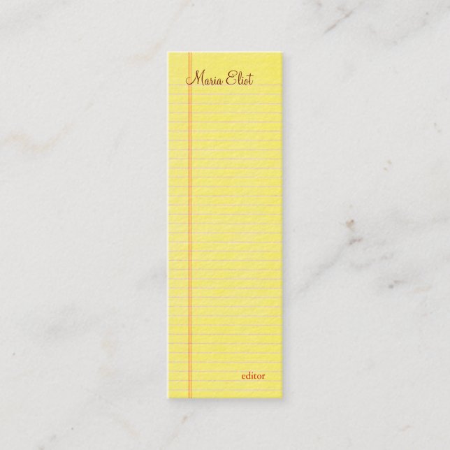 Cartão De Visita Mini Almofada legal (Frente)